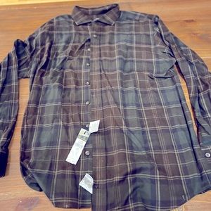 Polo Ralph Lauren Green and Brown Plaid Flannet